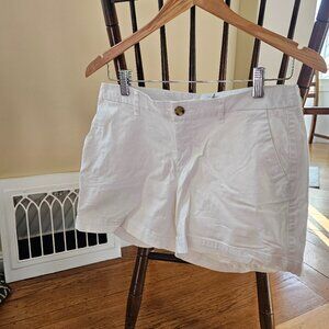 Old Navy mid-rise white shorts